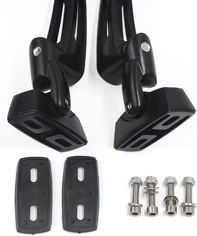 Black Mirrors Compatible with Suzuki Hayabusa 1999-2025 Convex Fully Adjustable, Aircraft-Grade Strength Aluminum in Kuwait