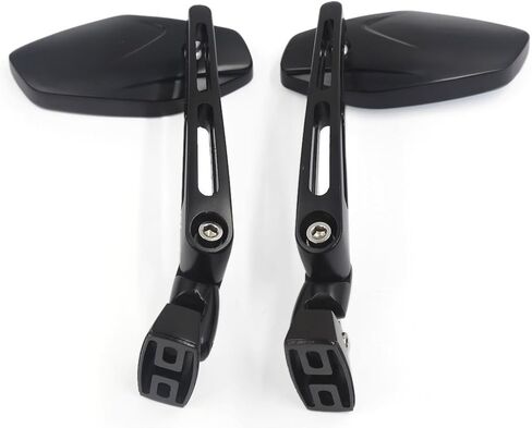 Black Mirrors Compatible with Suzuki Hayabusa 1999-2025 Convex Fully Adjustable, Aircraft-Grade Strength Aluminum in Kuwait