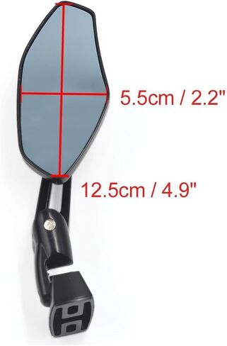 Black Mirrors Compatible with Suzuki Hayabusa 1999-2025 Convex Fully Adjustable, Aircraft-Grade Strength Aluminum in Kuwait