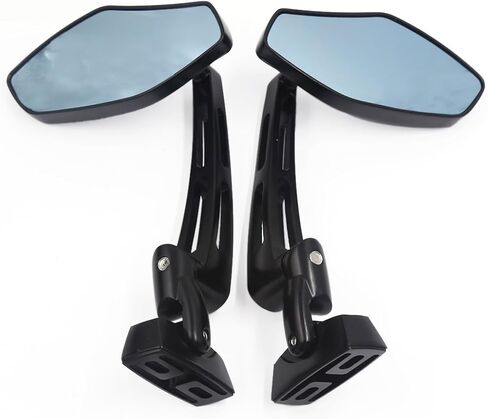 Black Mirrors Compatible with Suzuki Hayabusa 1999-2025 Convex Fully Adjustable, Aircraft-Grade Strength Aluminum in Kuwait