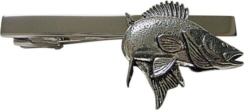 Kiola تصمم Zander Walleye Fish Square Tie Clip in Saudi Arabia