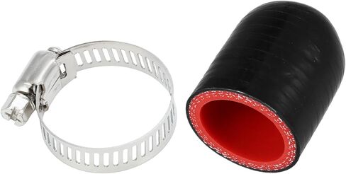 1 pcs 30mm طول 25 مم/0.98 "معرف أسود حمراء حمراء سيليكون مخطوطة الغطاء نهاية الطرف مع غطاء السميك المقوى السيليكون لقطع الالتفاف الأنبوب الأنبوب البديل التلقائي in Saudi Arabia