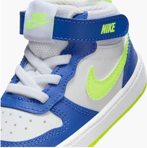 Nike Court Borough Mid 2 Toddler Astronomy Blue/Volt Size 8 in Kuwait