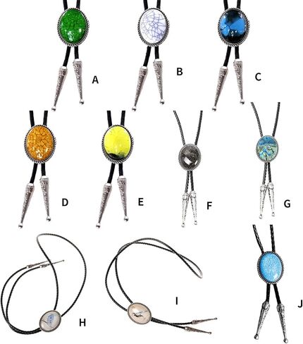 Braided Shoestring Braided Tie With Engraving Stone Charm Necktie Necklace Country Braided Tie in Saudi Arabia