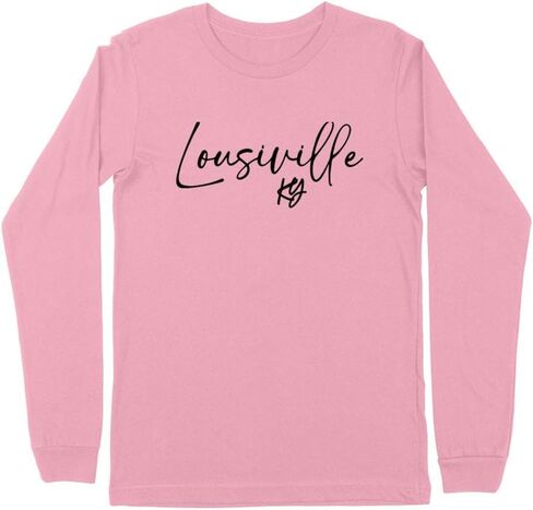 Script Louisville Kentucky Kids Long Sleeve T-Shirt Youth in Saudi Arabia