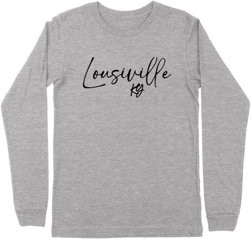 Script Louisville Kentucky Kids Long Sleeve T-Shirt Youth in Saudi Arabia