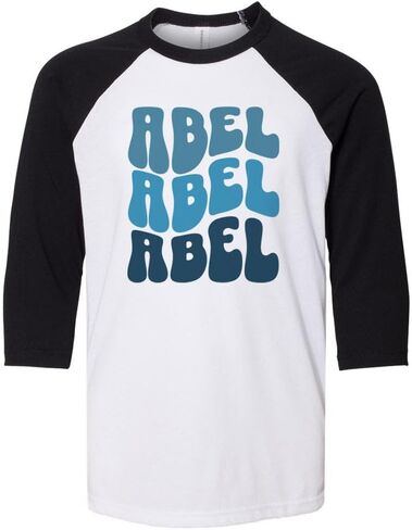 مطرب abel kids ثلاثة أرباع قميص البيسبول قميص البيسبول راجلان in Saudi Arabia