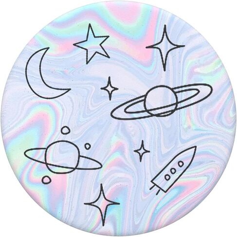 PopSockets PopGrip - Expanding Stand and Grip with Swappable Top - Space Doodle in Saudi Arabia