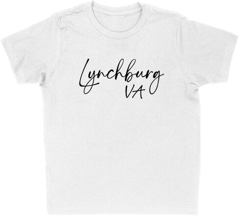 Script Lynchburg Virginia Kids T-Shirt Youth in Kuwait