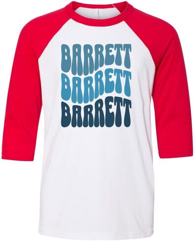 أطفال باريت متموجين ثلاثة أرباع راجلان قميص البيسبول شيرت الشباب in Saudi Arabia