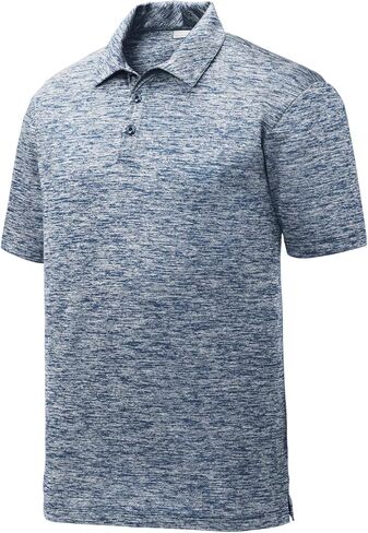 SPORT-TEK Unisex PosiCharge Electric Heather Polo | Short Sleeve Collared Shirt for Men & Women, Casual Fit for Work & Golf in Saudi Arabia