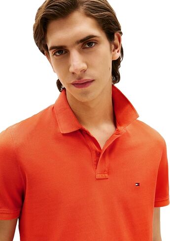 Tommy Hilfiger Men Sleeve Short Disual Polo قمصان بانتظام مع قطن صبغة الملابس in Saudi Arabia