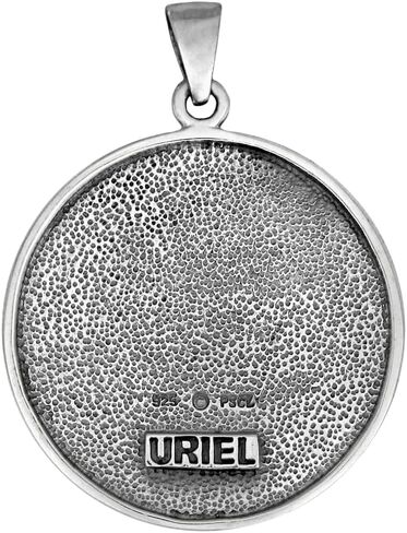 Moonlight Mysteries Archangel uriel Sigil Pendant - .925 Sterling Silver Angel Sigils Talisman for الحكمة والإضاءة (1 1/4 بوصة) in Saudi Arabia