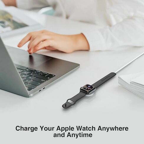 Cabepow for Apple Watch Charger USB C 5W FAST MAGNECT IWATCH CABLE 3FT مع 20W USB C كتلة شاحن الجدار لـ Apple Watch Ultra/SE/SE/Series 10/Series 9/Series 8/7/6/5/4/3/3/ 2/1 وردي in Kuwait