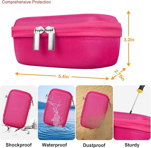 Carrying Case for Canon PowerShot SX740/ SX730/ SX720/ SX620 Digital Camera, 4K Video Camera Travel Storage Cover Bag Organizer Holder, Mesh Pocket fits Battery Charger, Black in Kuwait