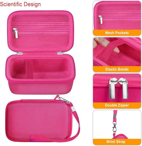 Carrying Case for Canon PowerShot SX740/ SX730/ SX720/ SX620 Digital Camera, 4K Video Camera Travel Storage Cover Bag Organizer Holder, Mesh Pocket fits Battery Charger, Black in Kuwait