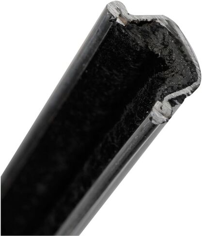 2pc Front Vertical Door Window Run Channels for Chevy for Corvette 1963-1967 Car Seal (Black) (Aluminum) in Saudi Arabia