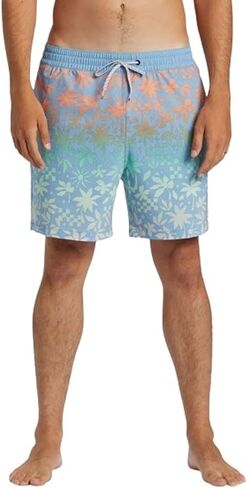 Billabong Good Times Layback 16 "شورتات ذات طابع - فوق جميع شورتات التصميم والطباعة المرنة - الوزن الخفيف ونسيج التجفيف السريع - جيبان جانبيان وتصحيح خلفي واحد ، أزرق ساحلي ، كبير in Saudi Arabia