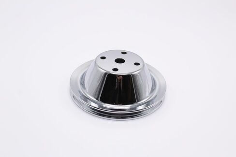 1 PC SHLPDFM بكرة الكروم المصقول الفضة الصلب SWP 5/8 "أحادية اللون مضخة المياه الطويلة متوافقة مع كتلة صغيرة تشيفي SBC 262 267 267 283 302 305 307 327 350 400 in Kuwait