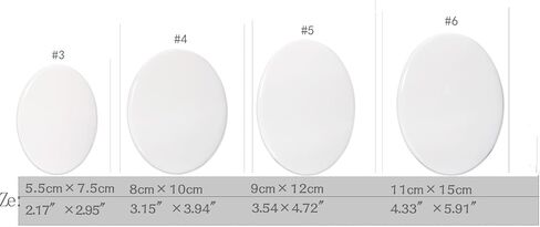 TMKJJDZ Personalized Porcelain Memorial Photo Plaque, Oval Tombstone Tile,Custom Grave Decorations for Cemetery(3.54″×4.72″) in Saudi Arabia