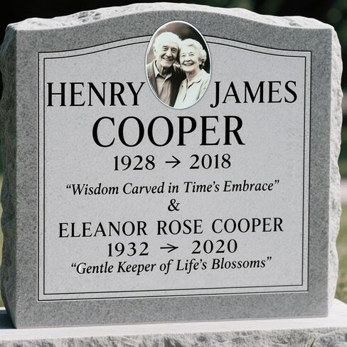 TMKJJDZ Personalized Porcelain Memorial Photo Plaque, Oval Tombstone Tile,Custom Grave Decorations for Cemetery(3.54″×4.72″) in Saudi Arabia