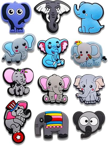 12pcs Capybara Koala Duck Unicorn Monkey Monkey Monkey Parrot Sea Animals Sharms for Croc Bubble Slides Handals ، و Animals Excesssories Decorations for Girls Women Onters ights in Kuwait