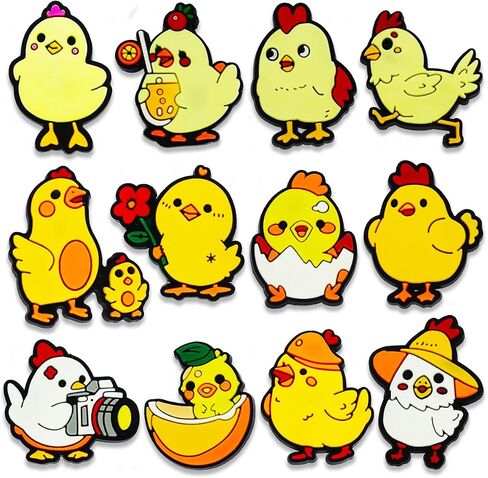 12pcs Capybara Koala Duck Unicorn Monkey Monkey Monkey Parrot Sea Animals Sharms for Croc Bubble Slides Handals ، و Animals Excesssories Decorations for Girls Women Onters ights in Kuwait