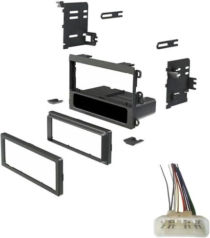 Single Din Stereo تثبيت Dash Kit Tereo Harness لـ Honda for Passport 1998-2002 ، لـ Isuzu for Amigo 1998-2000 لـ Rodeo 1998-2004 لـ Rodeo Sport 2001-2003 in Saudi Arabia