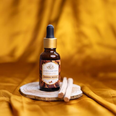Luxurious Box of Sandalwood & Vanilla Essential Oils by Enhanced Essentials |Premium Aromatherapy for Mind, Body & Spirit | Slow-Distilled for Maximum Purity & Potency | 2 fl oz (2 x 30 ml) in Saudi Arabia