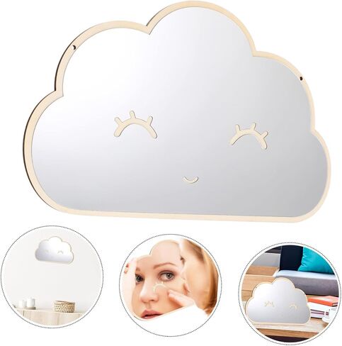 MAGICLULU Hanging Acrylic Mirror for Boys and Girls Room Cloud Shape Wall Decor Room Mirror Wall in Saudi Arabia