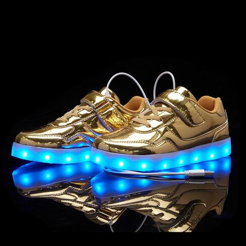 Kids Light Up Shoes with USB Charging Flashing LED Sneakers Luminous Dancing Shoe for Boys and Girls Child Unisex in Saudi Arabia