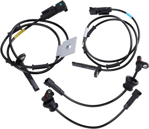 مستشعر سرعة عجلة ABS 4pcs الخلفية الأمامية اليمنى واليسرى 2010-2017 لـ Chevy Equinox 2010-2017 لتضاريس GMC 2.4L 3.0L 3.6L SK970086 970046 5S12060 ABS Sensor in Saudi Arabia