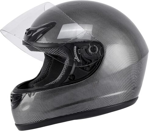 TCMT SIZE-S الكبار ألياف الكربون خوذة كاملة مع FLIP UP VISOR OFF ROAD Street Dirt Bike ATV Motocross Motocross Scooter Scooter DOT معتمدة in Saudi Arabia