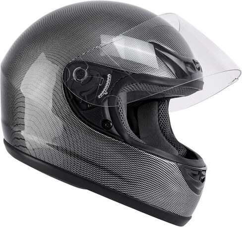 TCMT SIZE-S الكبار ألياف الكربون خوذة كاملة مع FLIP UP VISOR OFF ROAD Street Dirt Bike ATV Motocross Motocross Scooter Scooter DOT معتمدة in Saudi Arabia