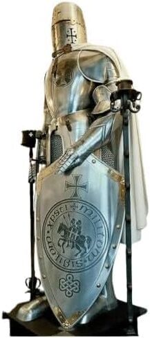 Medieval Knight Suit of Armor, Full-Size Steel Display with Stand, Polished Finish in Saudi Arabia