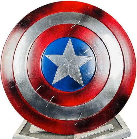 Captain Metal America Shield - Medieval Warrior Mild Steel Shield Premium Captain Shield, Round Halloween Cosplay Shield in Saudi Arabia