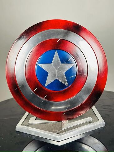 Captain Metal America Shield - Medieval Warrior Mild Steel Shield Premium Captain Shield, Round Halloween Cosplay Shield in Saudi Arabia
