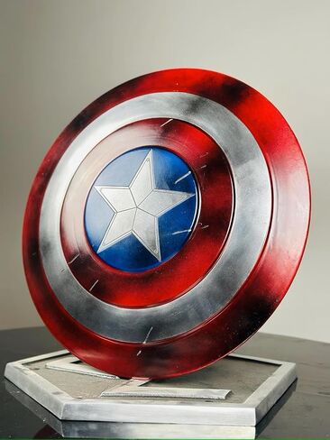 Captain Metal America Shield - Medieval Warrior Mild Steel Shield Premium Captain Shield, Round Halloween Cosplay Shield in Saudi Arabia