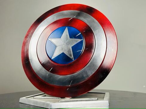 Captain Metal America Shield - Medieval Warrior Mild Steel Shield Premium Captain Shield, Round Halloween Cosplay Shield in Saudi Arabia