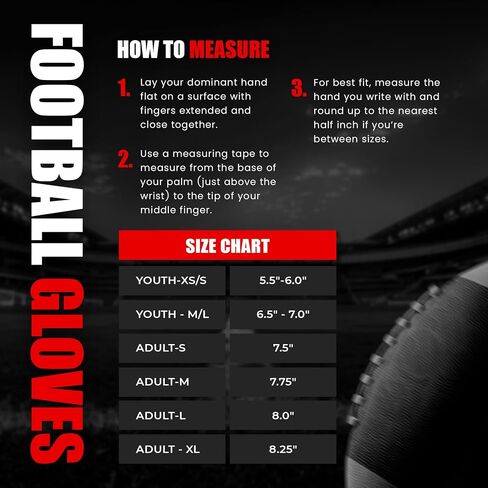 Football Gloves for Youth & Adult Sizes Football Gloves in Saudi Arabia