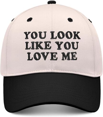 You Look Like You Love Me Hat, Funny Vintage Trucker Hats for Women Men, Trendy Embroidered Snapback Baseball Cap in Saudi Arabia