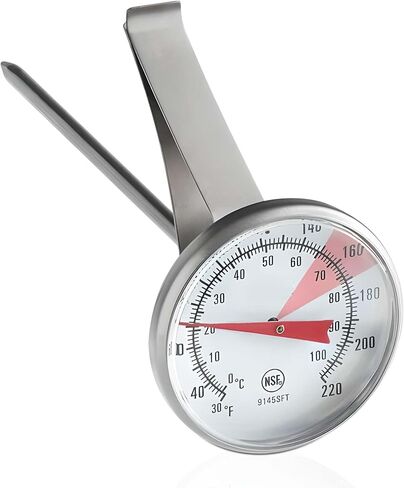 OCS Parts 5-Inch Milk Frothing Thermometer | 30-200° F Thermometer with Clip for Coffee, Cappuccino, Lattes, Mochas, Frothy Milk Foam for Home Espresso Machines, Baristas, Cafes and Coffee Shops in Saudi Arabia