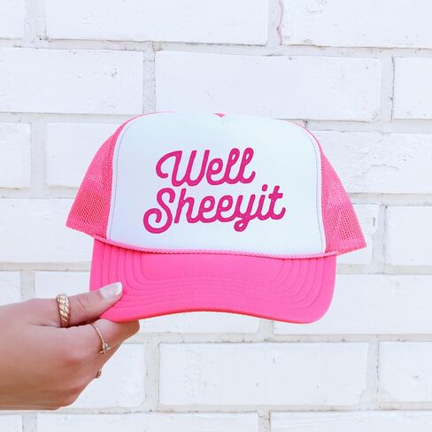 حسنًا ، قبعة Sheeyit Trucker - Southern Snapback Cap للرجال والنساء | الرغوة الأمامية 5 لوحة الشبكة الظهر | ملاءمة قابلة للتعديل in Saudi Arabia