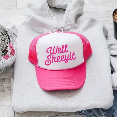 حسنًا ، قبعة Sheeyit Trucker - Southern Snapback Cap للرجال والنساء | الرغوة الأمامية 5 لوحة الشبكة الظهر | ملاءمة قابلة للتعديل in Saudi Arabia