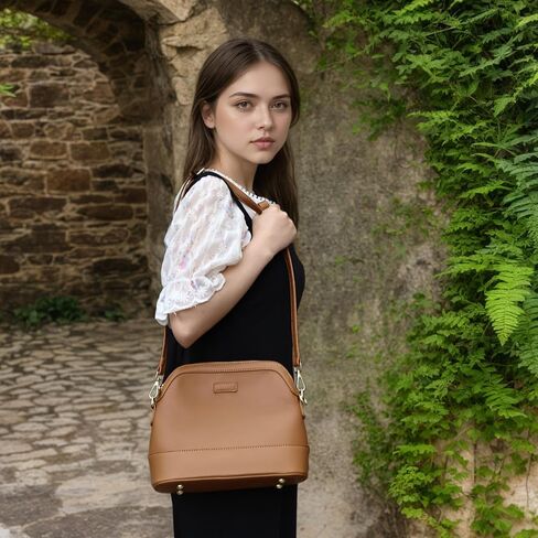 Zip Crossbody Bag for Women, Vegan Leather Phone Purse Shoulder Handbag with Adjustable Strap for Travel/Daily Use in Saudi Arabia