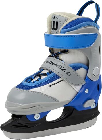 Winnwell Balance Blade Adjustable Skate - Ice Hockey Skates for Boys & Girls - Kids Ice Skates to Help Children Learn to Skate - Adjust Boot with 4 Sizes in Kuwait