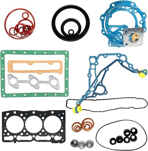 Gasket Kit with Head Gasket 16871-03310 1687103310 For Kubota ZD28 ZD331 U25S U27-4 KX41-2 KX61-2 B2400 B7610 F2400 RTV-X1100 Engine D1105 in Saudi Arabia