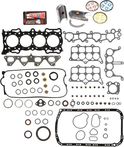 مجموعة Rering Engine Engeren Evergreen FSBRR4012EVE متوافقة مع 90-96 Honda Accord SOHC F22A1 F22A4 F22A6 مجموعة الحشية الكاملة ، محامل قضيب رئيسية الحجم القياسية ، حلقات مكبس الحجم القياسي in Saudi Arabia