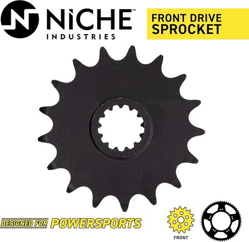 NICHE Drive Sprocket Chain Combo for Kawasaki Ninja ZX10R Front 17 Rear 39 Tooth 520V-X X-Ring 110 Links in Saudi Arabia