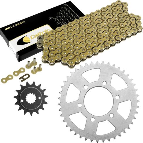 سلسلة محرك Caltric و Sprockets مجموعة متوافقة مع Kawasaki ZX-6R ZX6R ZX-6RR ZX6RR NINJA 2005 2006 in Saudi Arabia